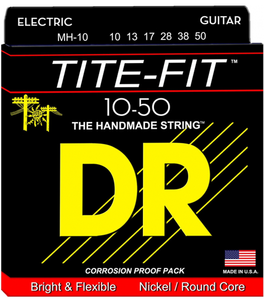 Струны для электрогитары DR Tite-fit (10-50)