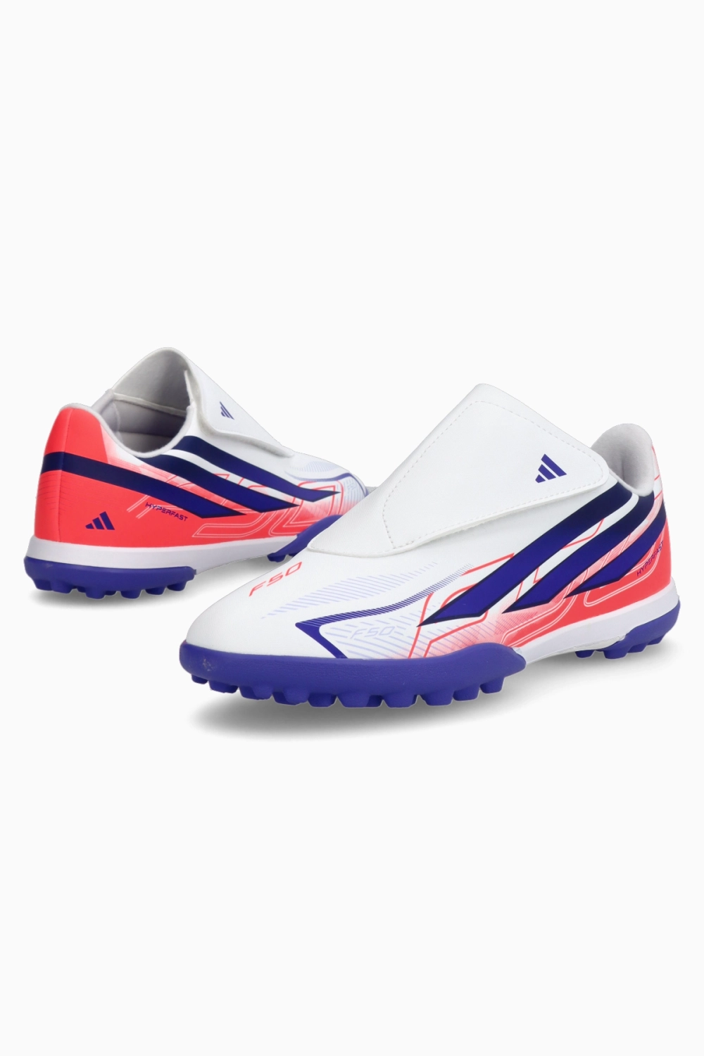 Сороконожки adidas F50 Club Hyperfast Velcro TF Junior - белый