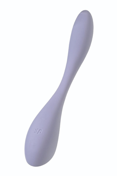 Сиреневый гибкий вибратор Satisfyer G-Spot Flex 5+ - 19,6 см. (Цвет: сиреневый)