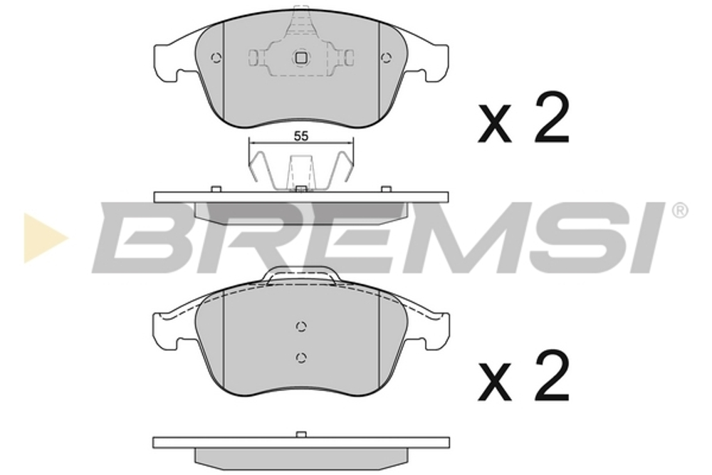 BREMSI - BP3430-BMS - Brake Pad Set, disc brake