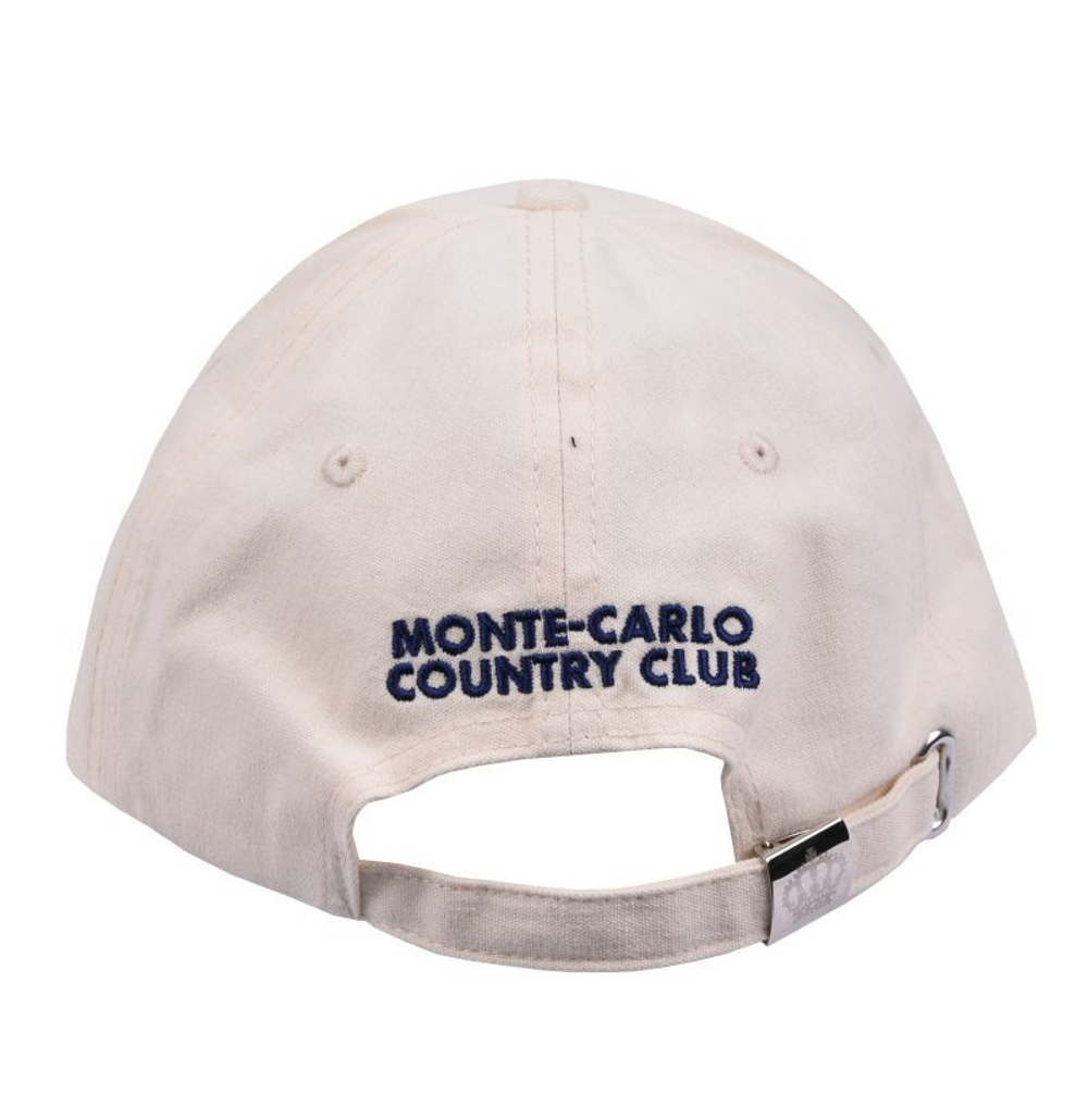 Теннисная кепка Monte-Carlo Country Club Мытый хлопок - молоко