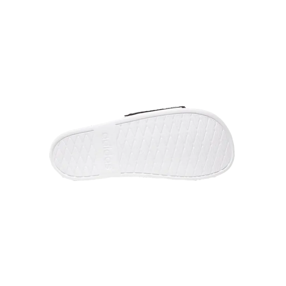Adidas Comfort Черно-белые шлепанцы