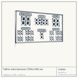 Табло электронное 2700x1300 мм — от 125 000 ₽