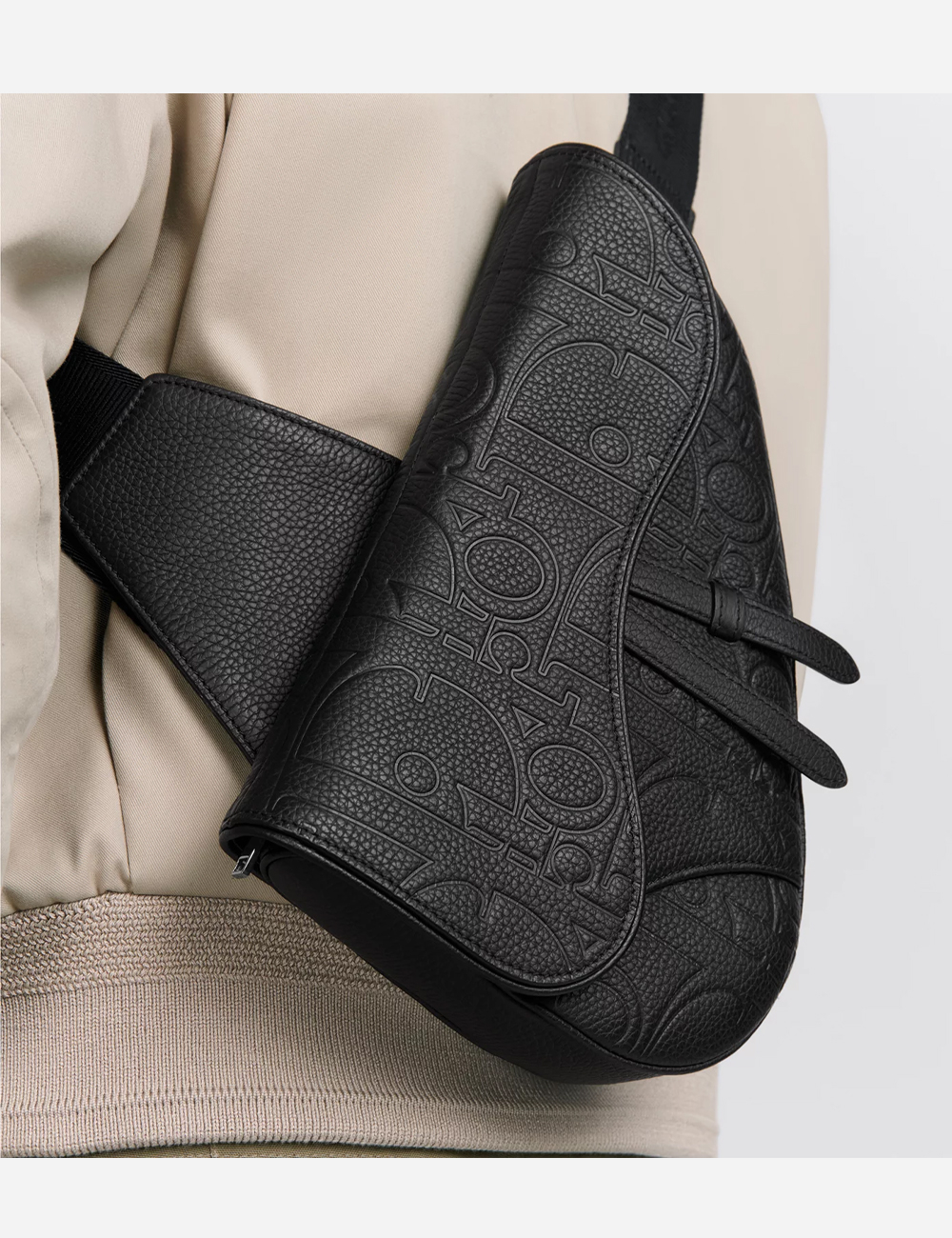 Сумка Dior Saddle Bag Leather "Black Dior Gravity"