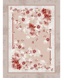 Плед 135х185 Blumarine Rose сатиновый розовый