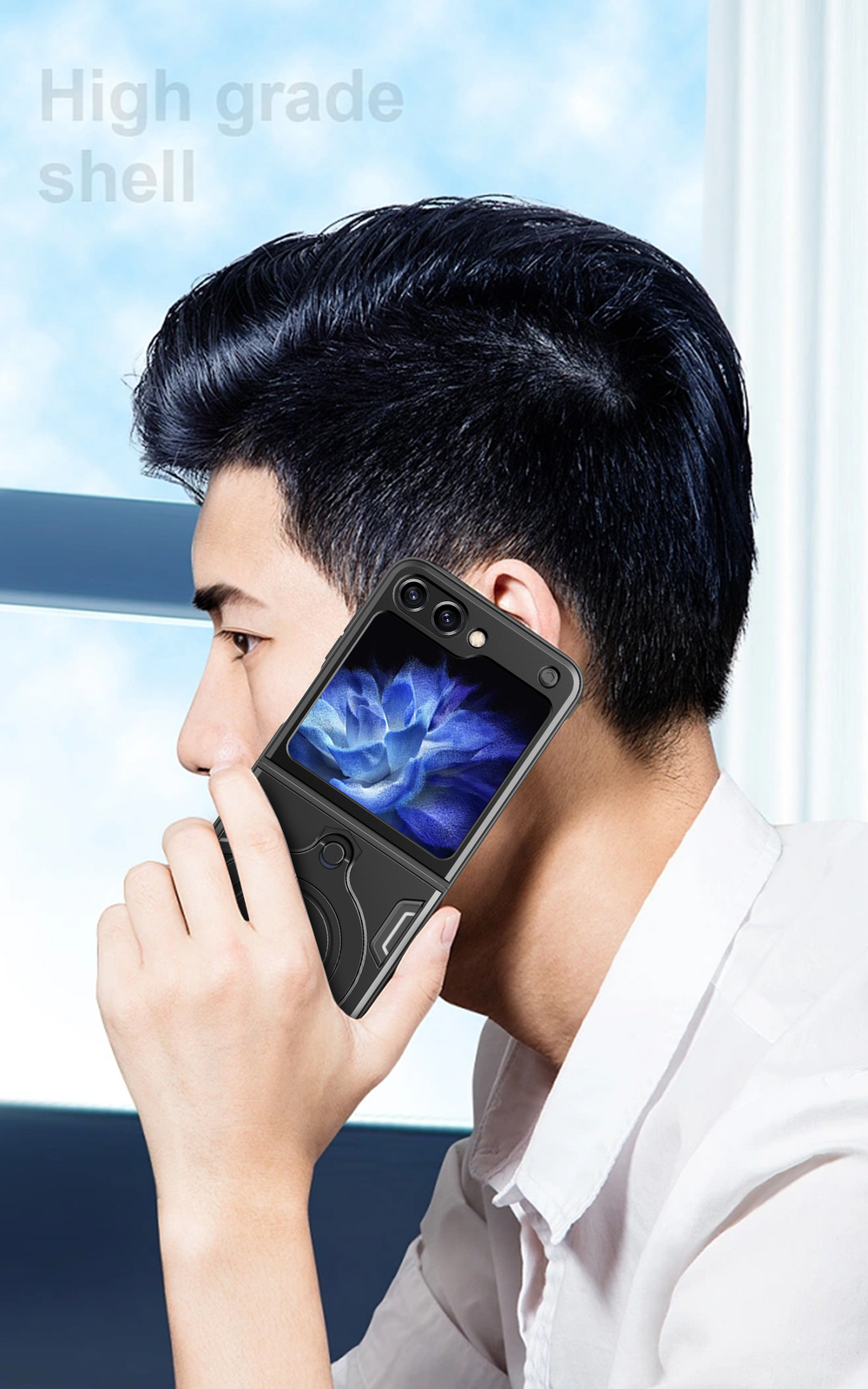 Чехол с кольцом Big Ring Case для Samsung Galaxy Z Flip 7 FE