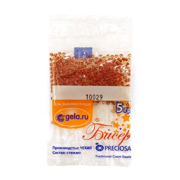 Бисер Preciosa 10/0, 50 г (10 шт по 5 г), цв.10029