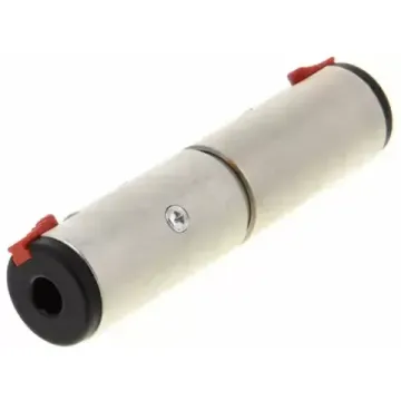 Neutrik NA3JJ адаптер-переходник, 1/4" TRS гнездо (Jack 6.35мм «стерео джек») <-> 1/4" TRS гнездо (J