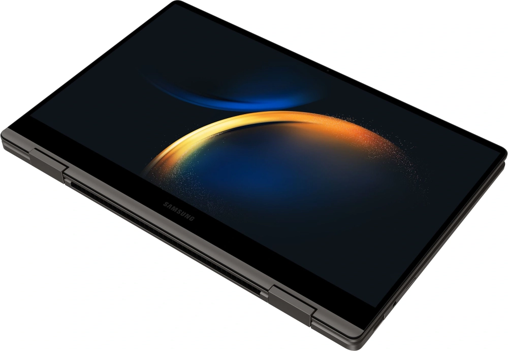 Ноутбук Samsung Galaxy book 3 360 NP730 Core i7 1355U 16Gb SSD512Gb Intel Iris Xe graphics 13.3" AMOLED Touch FHD (1920x1080) Windows 11 Home graphite WiFi BT Cam (NP730QFG-LA1IN)