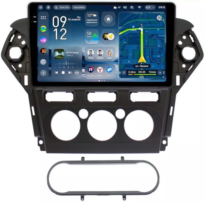 Магнитола для Ford Mondeo 4 2010-2014 - Teyes CC4-PRO монитор 10.36" 2K QLED на Android 13, Быстрейшая, Snapdragon 778G, ИИ, CarPlay, DSP, 4G SIM-слот