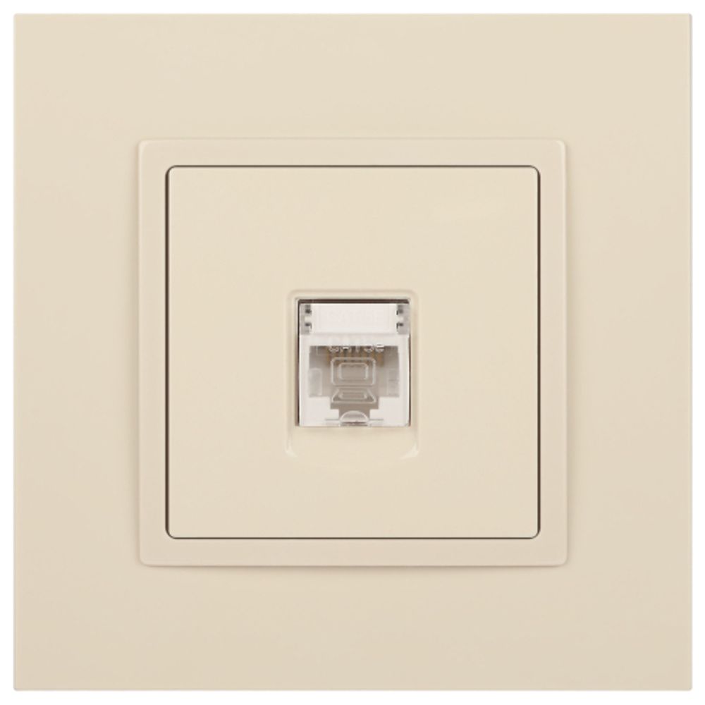 Розетка ЭРА Elegance 14-3107-02 информационная RJ45 IP20 слоновая кость | Эра Elegance