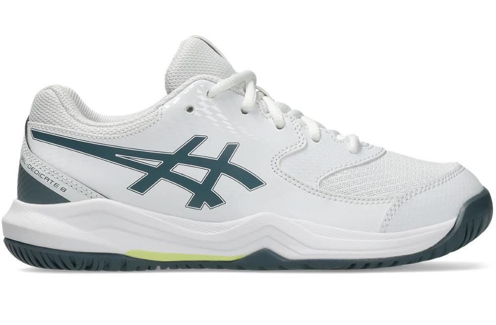 Детские Кроссовки теннисные  Asics Gel-Dedicate 8 GS - white/ironclad