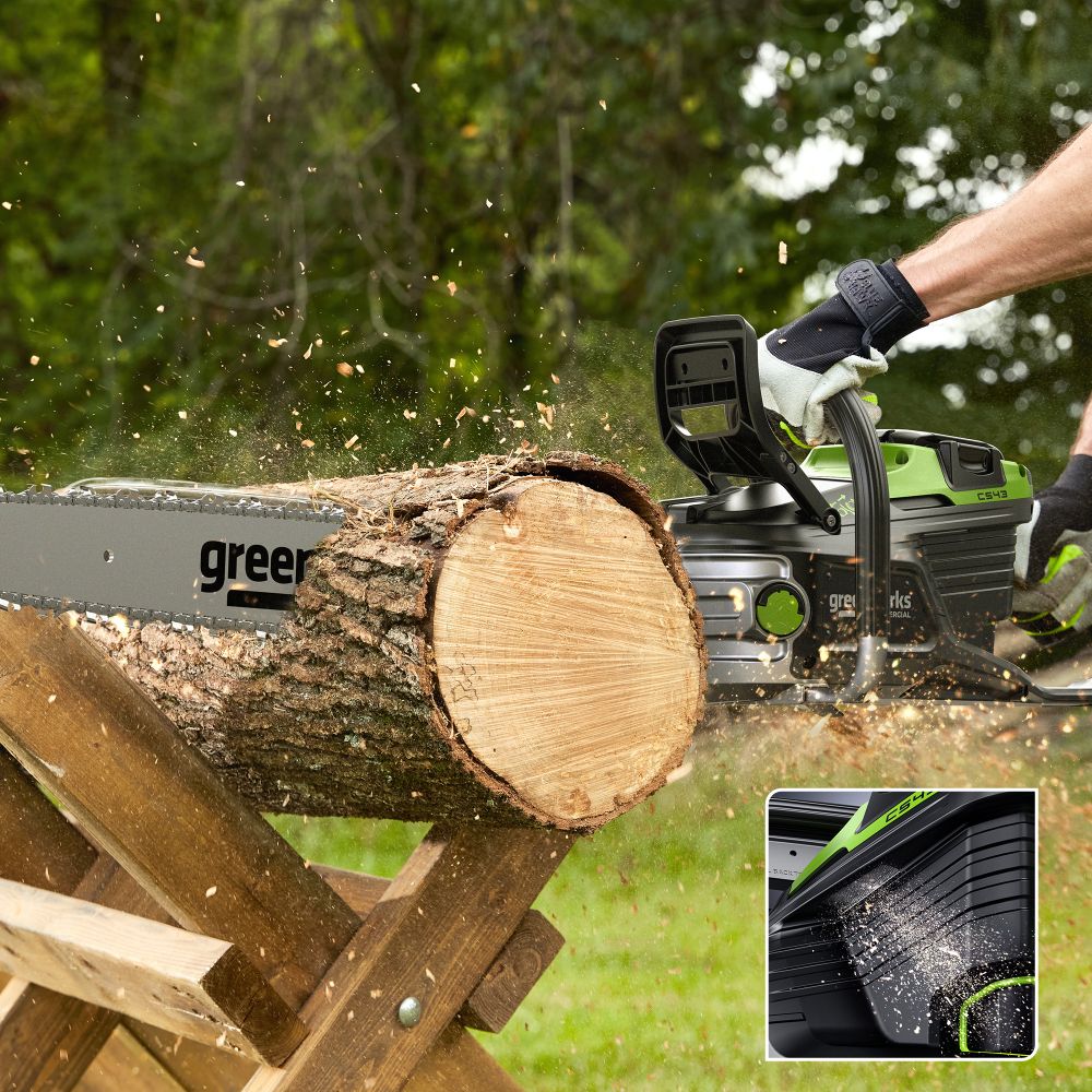 Цепная пила аккумуляторная Greenworks OCS800, 82V, 5,0 кВт, 50 см, бесщеточная, без АКБ и ЗУ (2009707)