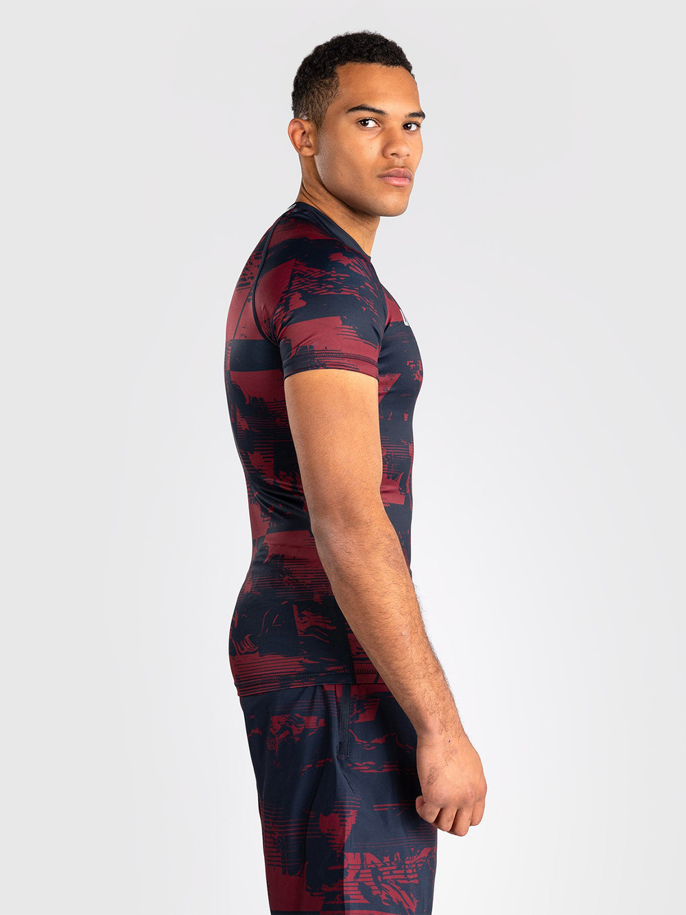 Рашгард Venum UFC Zenith Fight Week Navy Blue/Burgundy/Silver S/S