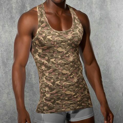 Мужская борцовка камуфляжной расцветки Doreanse Camouflage (Размер: M) (Цвет: зеленый камуфляж)