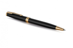 Шариковая ручка Parker Sonnet 1931497, Lacquer Deep Black GT, стержень: M, цвет чернил: black , в подарочной упаковке