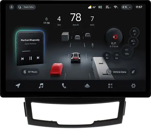 Магнитола для SsangYong Actyon 2 2011-2013 - Teyes CC4-PRO монитор 13" 2K QLED на Android 13, Быстрейшая, Snapdragon 778G, ИИ, CarPlay, DSP, 4G SIM-слот