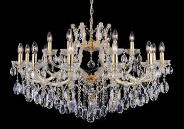 Подвесная люстра 18*Е14 Hollywood SP12+6 Gold Crystal Lux