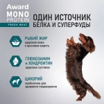 Влажный корм AWARD Monoprotein для взрослых собак паштет из лосося со шпинатом 14 шт по 100г