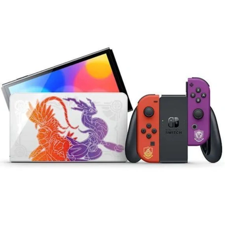 Игровая приставка Nintendo Switch OLED 64 ГБ, Pokemon Scarlet &amp; Violet Edition