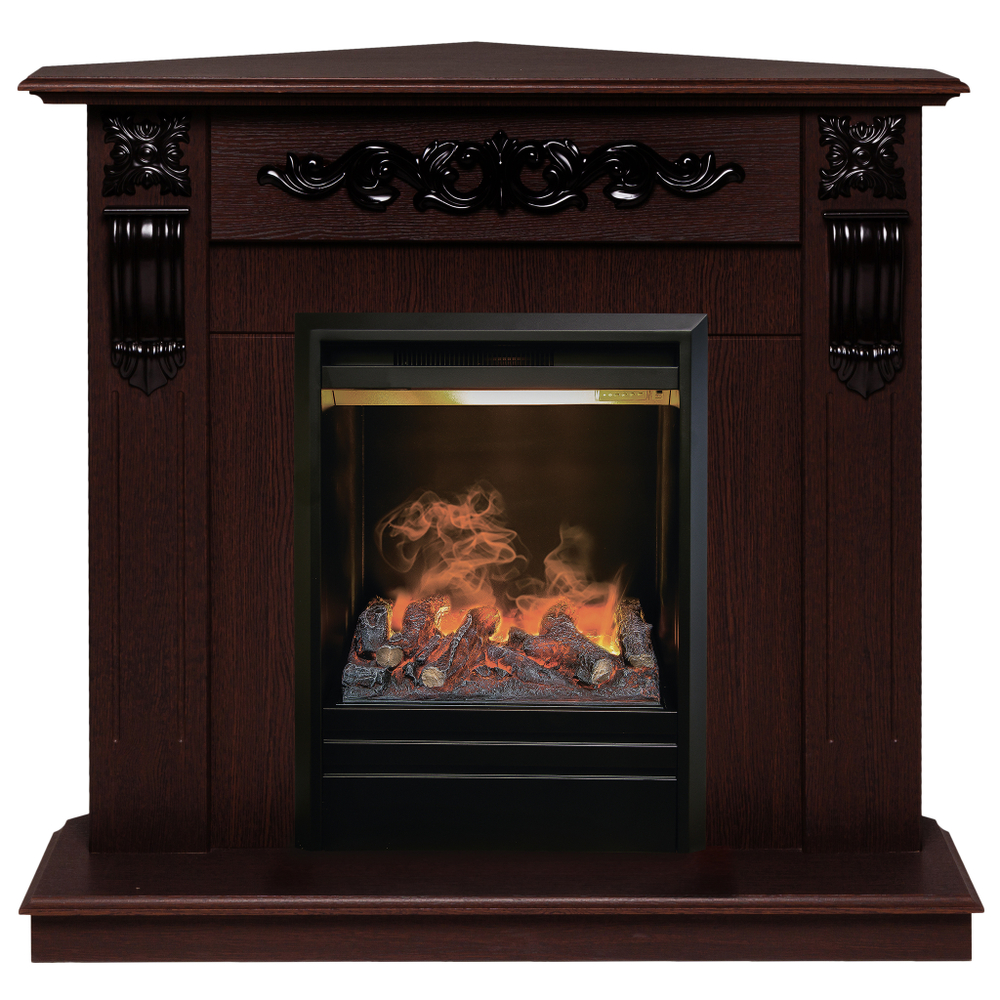 Каминокомплект Real Flame Dominica Corner DN с очагом 3D Olympic (угловой)