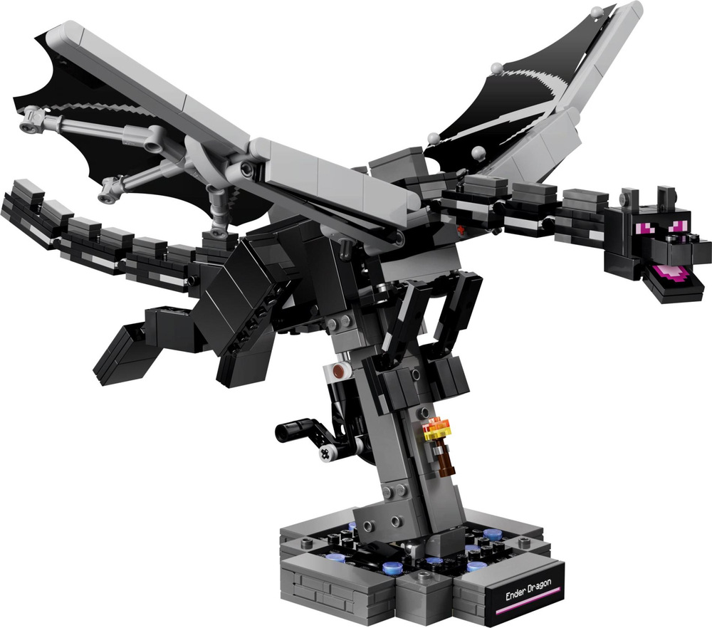 Конструктор Лего Майнкрафт Дракон Края 21595 | LEGO Minecraft The Ender Dragon | дракон Края с крыльями 710 деталей 10+
