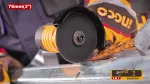 Набор 20В BL Мини-УШМ INGCO CKLI20255 — угловая шлифовальная машина резала металл, образуя искры