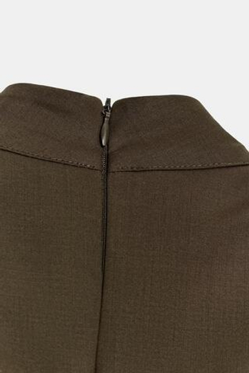 ZARA КОРОТКИЙ КОМБИНЕЗОН СО ШЛЕВКАМИ, ТЕМНЫЙ ХАКИ