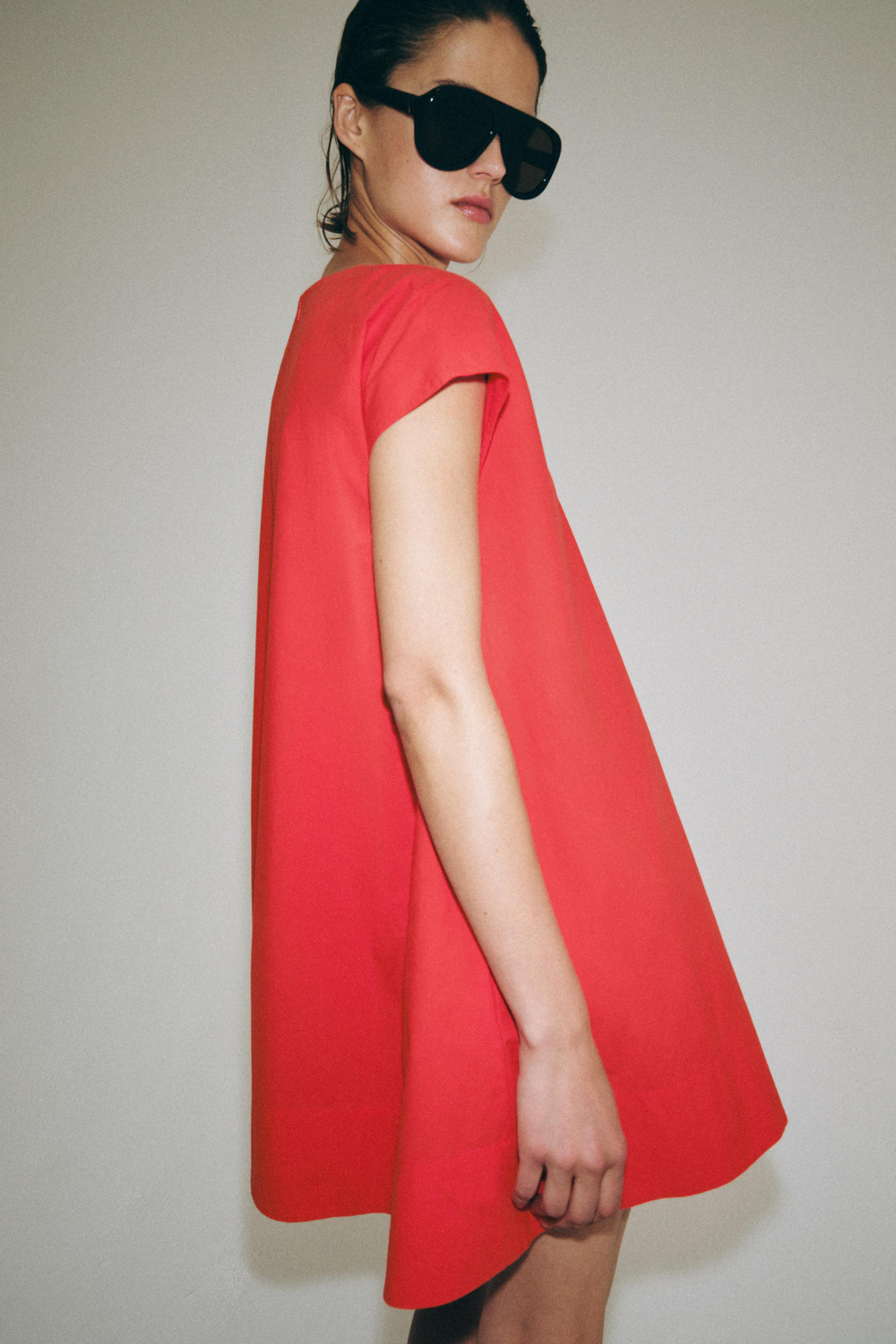 КОРОТКОЕ ПЛАТЬЕ ИЗ ПОПЛИНА — ZW COLLECTION — ZARA