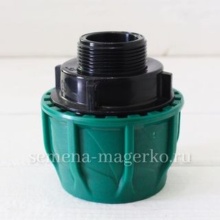 Муфта ПНД с наружной резьбой 63х1 1/2