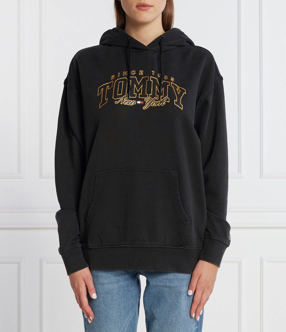 Худи LUXE VARSITY Tommy Jeans - черный(DW0DW16410)
