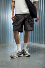 Шорты Nothomme Blue Ridge Patchwork Shorts "Purple Gray"