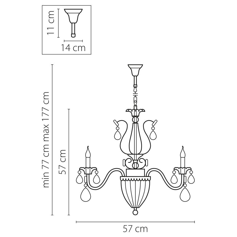 Подвесная люстра Lightstar Schon 790064