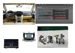 Магнитола для Toyota Land Cruiser 200 2015-2021 (без JBL) - Kuberg ZH-T1603X монитор 16.3" на Android 12, Быстрая, CarPlay, 4G SIM-слот, сенсорный блок климата