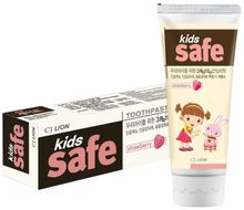Зубная паста CJ Lion Kids Safe клубника 3-12 лет 90 гр 3 уп