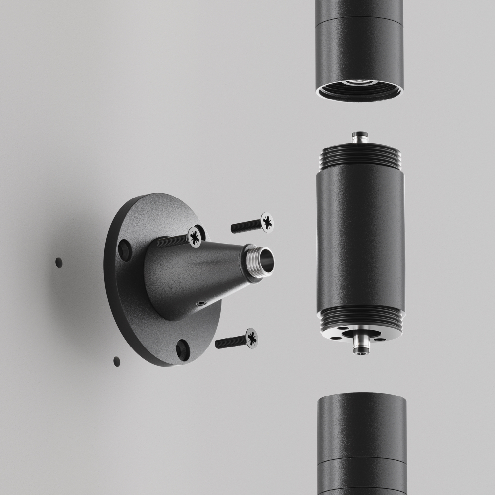 Фиксатор для накладного монтажа системы Maytoni SHELF CA026BS-B