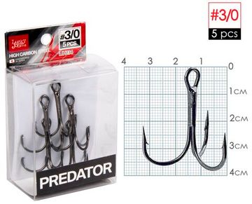 Крючки-тройники Lucky John PREDATOR LJH234 №3/0, 5 шт.