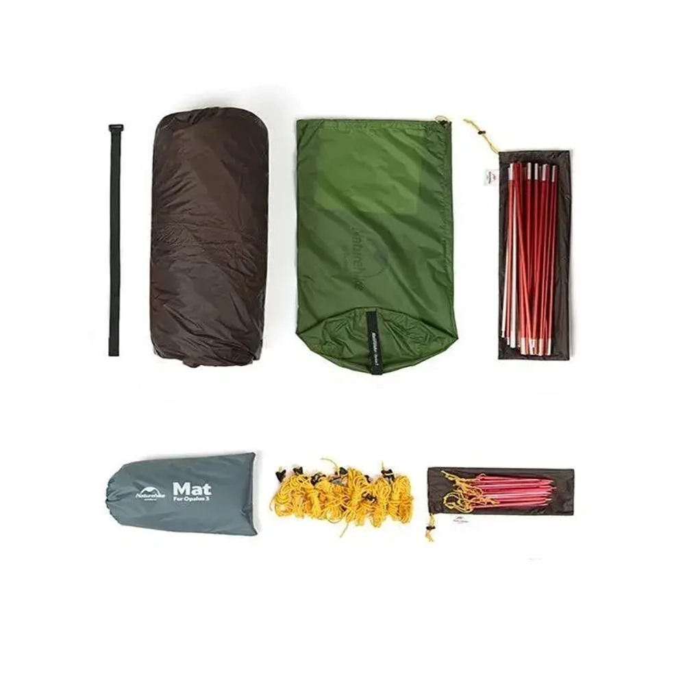 ПАЛАТКА NATUREHIKE 3-Х МЕСТНАЯ NH17L001-L С КОВРИКОМ