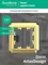 Рамка пластиковая на 1 пост Systeme Electric AtlasDesign Antique Золото ATN101601