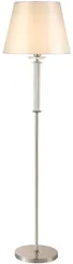 Торшер Nicolas NICOLAS PT1 NICKEL/WHITE Crystal Lux