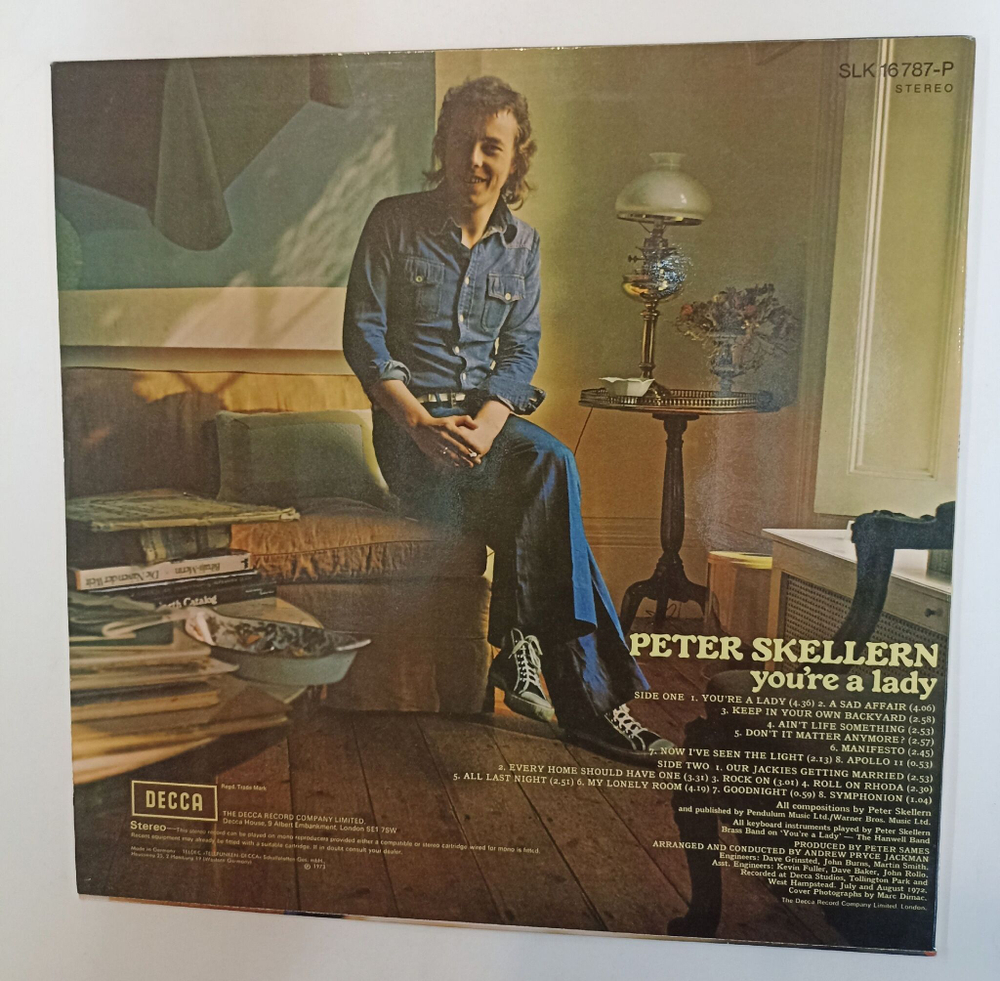 Винтажная виниловая пластинка LP Peter Skellern Youre A Lady (Germany 1973)