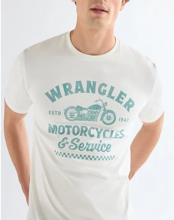 Футболка мужская WRANGLER AMERICANA TEE WORN WHITE