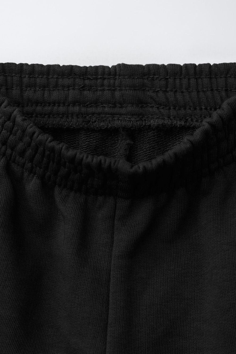 ZARA ОДНОТОННЫЕ БРЮКИ-ДЖОГГЕРЫ, ЧЕРНЫЙ