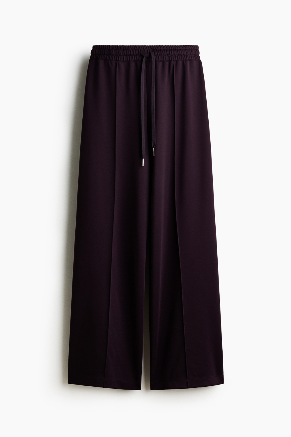 Брюки оверсайз в мелкий рубчик со стяжкой - H&M