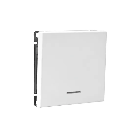 Выключатель кнопочный одноклавишный с подсветкой Systeme Electric ArtGallery Лотос GAL001316