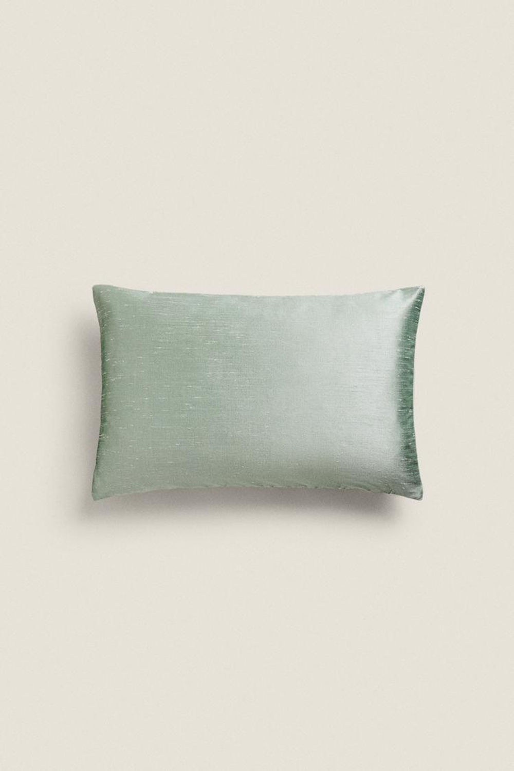 ZARA HOME ОДНОТОННЫЙ ЧЕХОЛ ДЛЯ ДЕКОРАТИВНОЙ ПОДУШКИ, СВЕТЛО-ЗЕЛЕНЫЙ