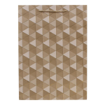 Пакет подарочный "Triangle" 30*41,5*12см тисн.золотом,ручки-шнурок,4 цв.микс