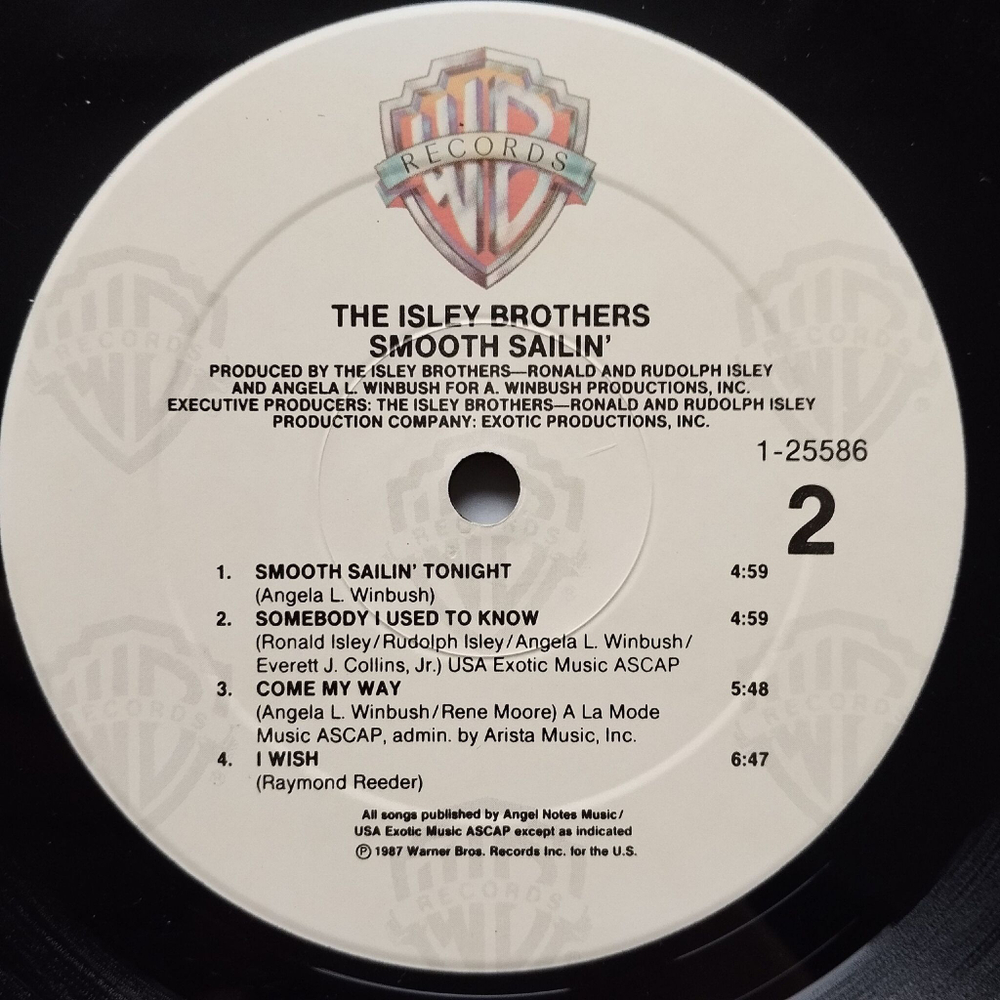 Винтажная виниловая пластинка LP The Isley Brothers Smooth Sailin (USA 1987) Come My Way