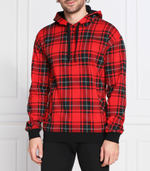 Худи checked sweat hood Hugo Bodywear - красный(50480234)