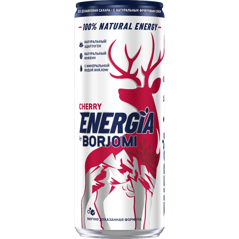 Энергетический напиток Energia by Borjomi Cherry 0,24 л. in can